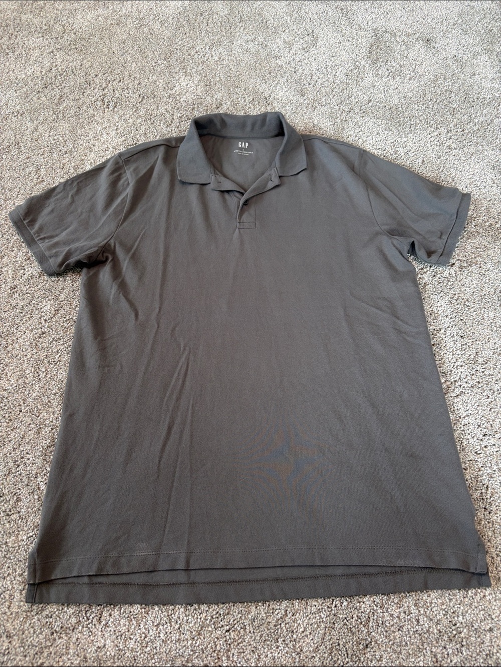 2 for $15 GAP Men's Short-Sleeve Polo in Gray/Charcoal